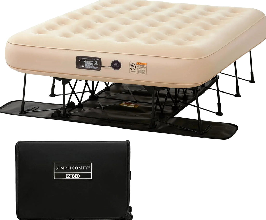 Simpli Comfy Queen EZ Air Mattress With Frame And Built-In Pump