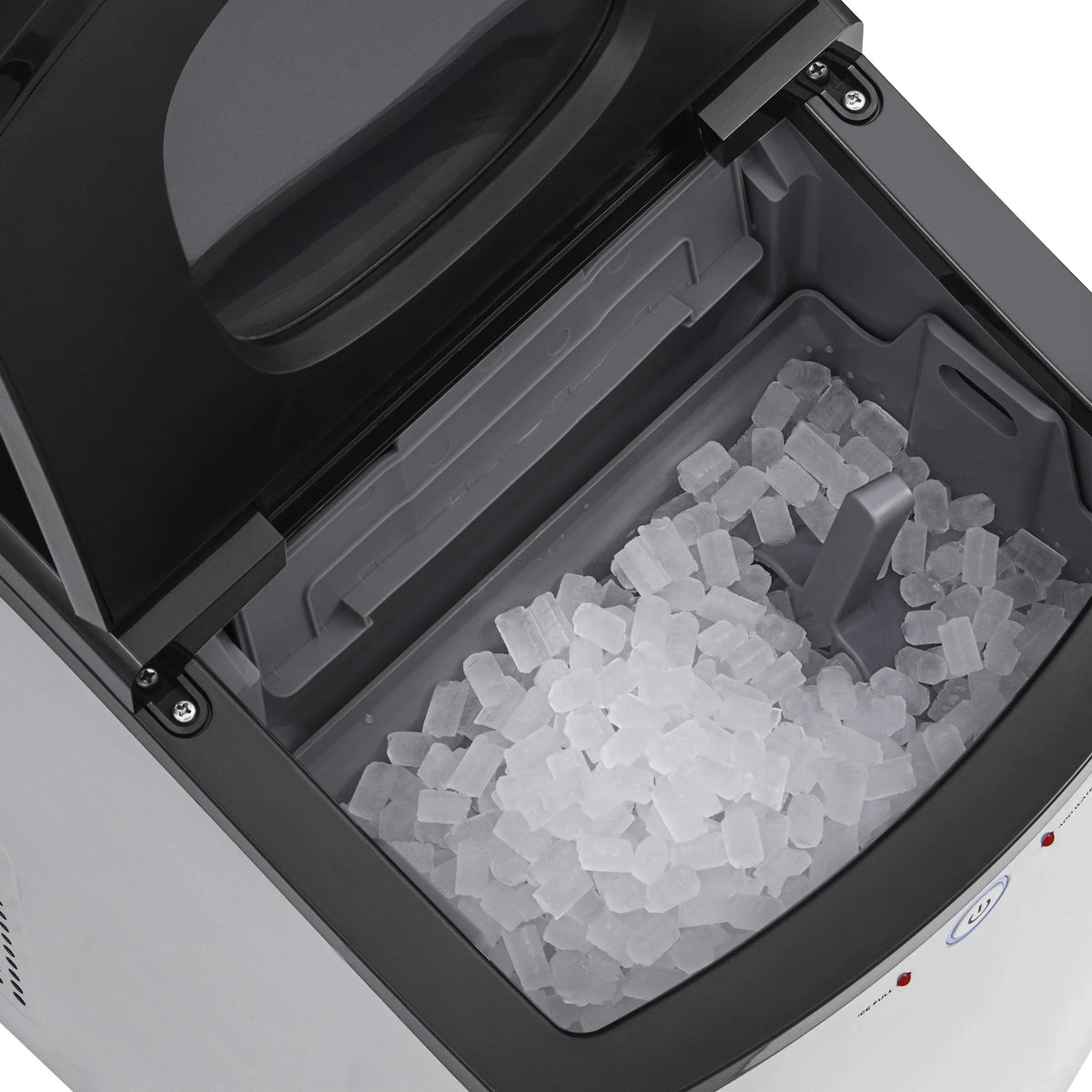 Newair Countertop Nugget Ice Maker, 45 lb, Self-Cleaning, Silver