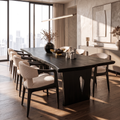 Contemporary Dining Table With Freeform Top For Dining Room - view 4