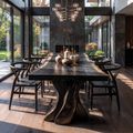 Contemporary Halloween Dining Table With Artistic Tree Form Base For Dining Room - view 4