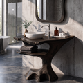 Contemporary Halloween Single Bathroom Vanity With Sculptural Branch Support For Bathroom - view 4