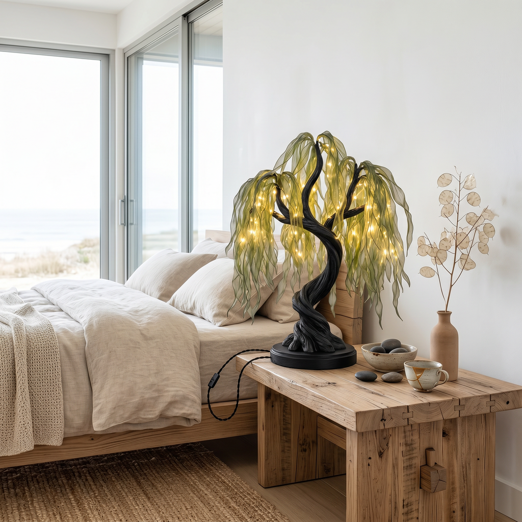 Boho Fairy Light Tree Lamp For Bedroom Decor - view 4