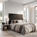 Contemporary Tree Ring Headboard Wooden Bed Headboard For Bedroom - view 4