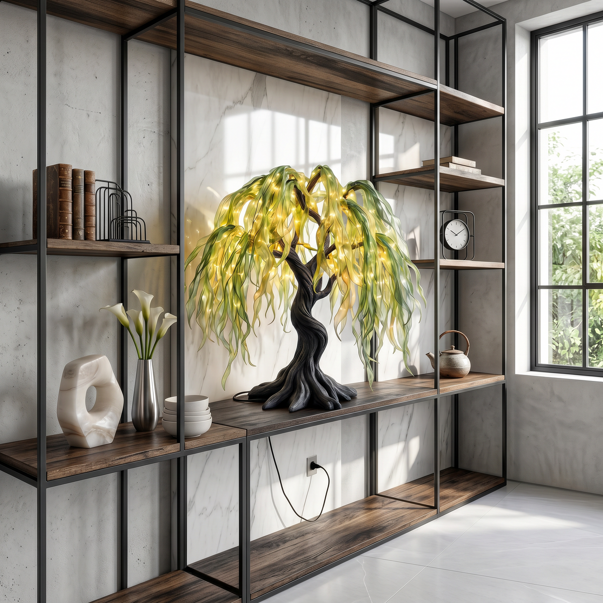 Coastal Decorative Tree Table Lamp For Bedroom - view 4