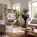 Contemporary Tree Shaped Plant Stand With Sculptural Form For Entryway And Sunroom - view 4