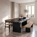 Dining Table Walnut Wood Live Edge Modern Gift - view 4