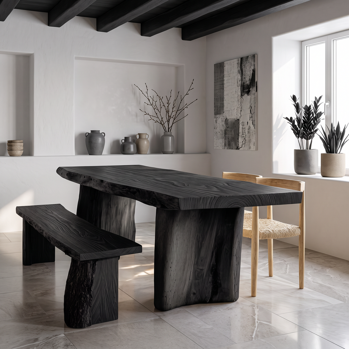 Custom Dining Table Walnut Wood Farmhouse Gift - view 4