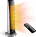 Lasko Ceramic Tower Heater With Oscillation, 29.5 in, Black - 5586