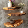 Custom Floating Shelf Live Edge