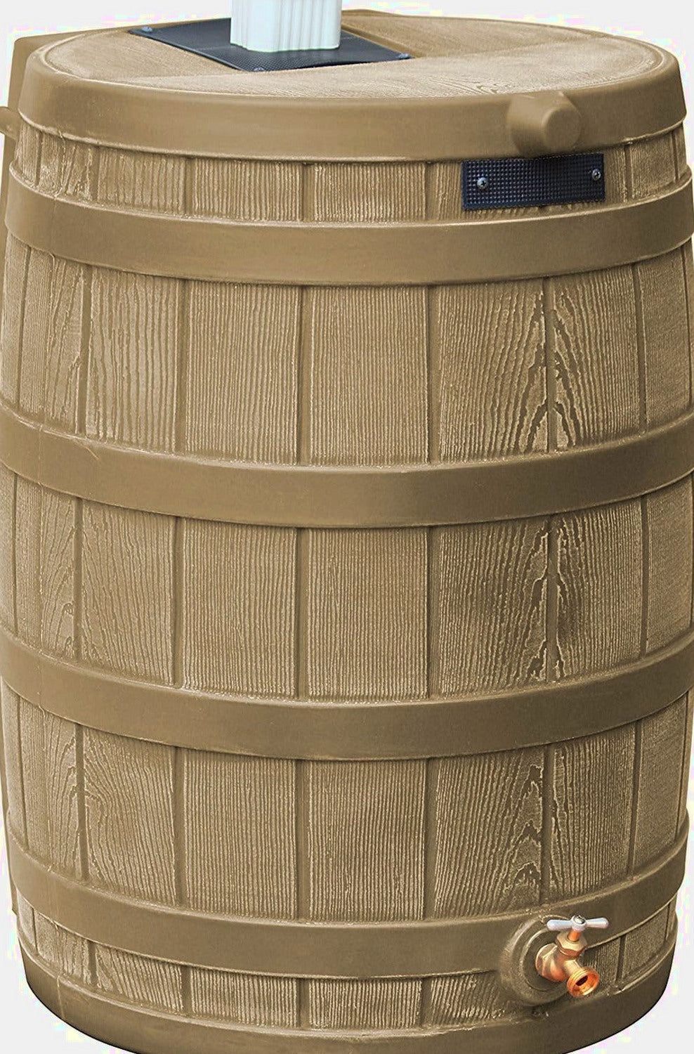 Good Ideas Rain Wizard 50 Gallon Plastic Outdoor Rain Barrel Water Storage Collector