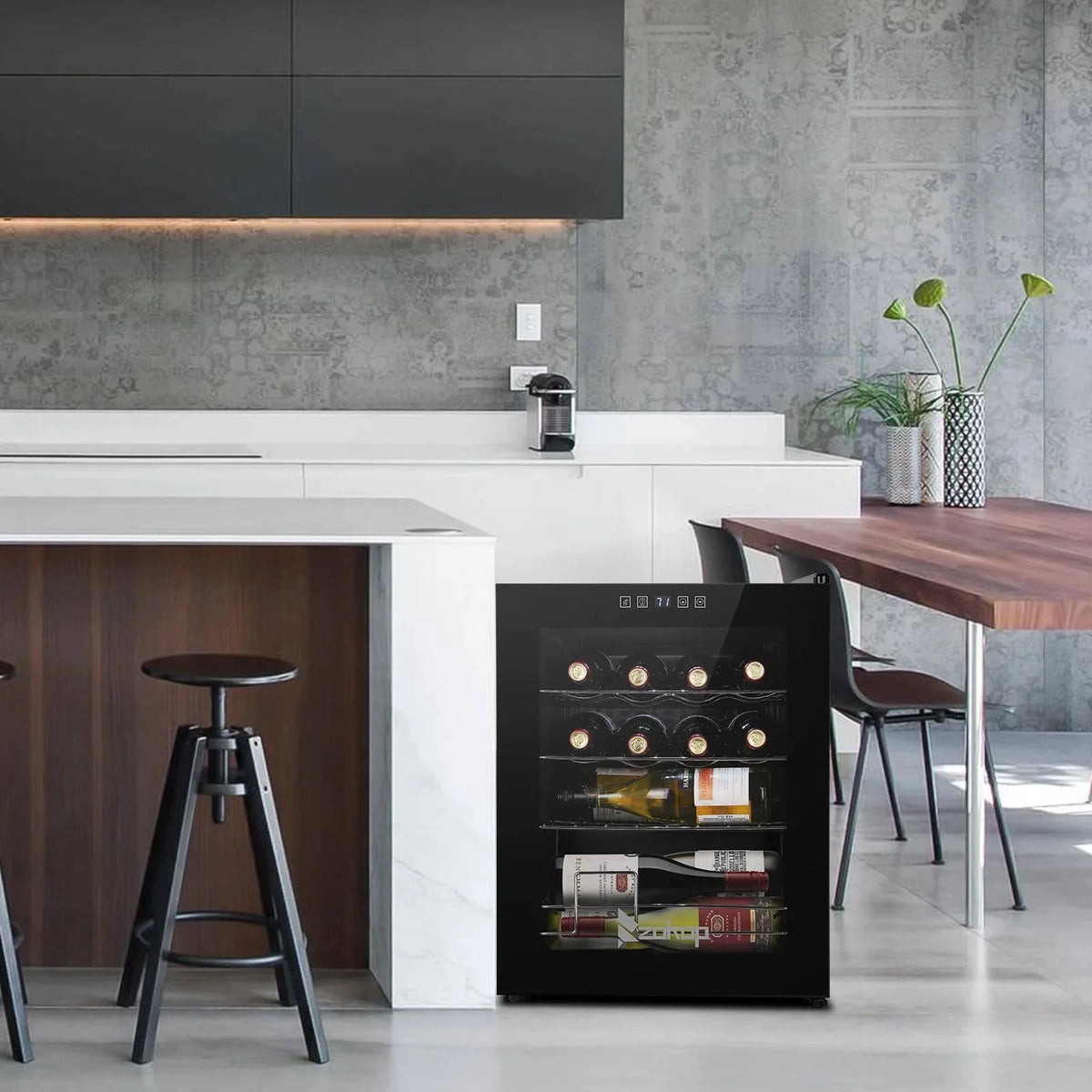 Ktaxon 18 Bottle Compressor Wine Cooler, 1.8 Cu.Ft, 52L - Freestanding