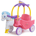 Little Tikes Princess Horse And Carriage Kids Ride-On Toy, 43.50in L x 20in W x 37.75in H - 642326M