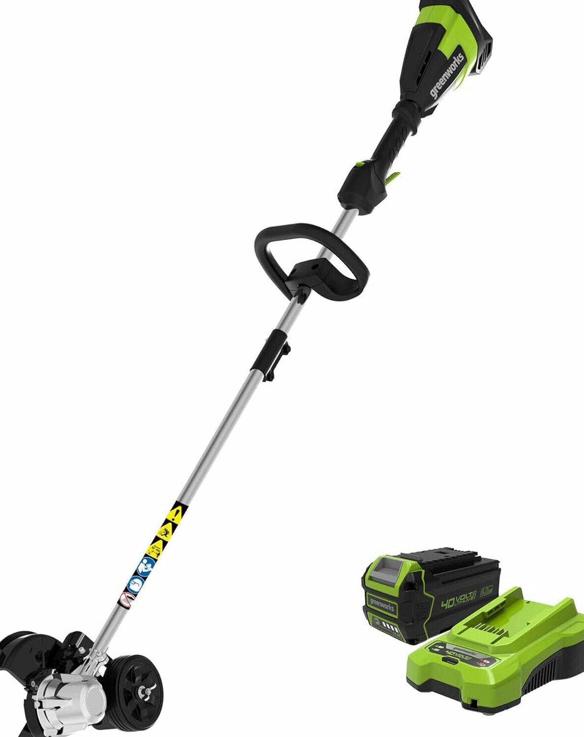 Greenworks 40V Brushless Edger With 8in Blade, 4.0Ah Battery And Charger