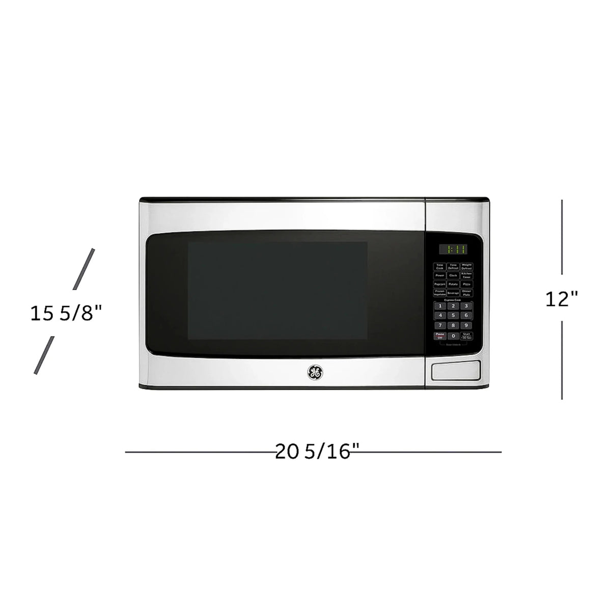 GE 1.1 Cu Ft 950W Stainless Steel Countertop Microwave Oven - GCST11N1WSS
