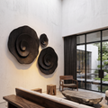 Contemporary Flower Wall Art With Sculptural Spiral Form For Entryway - view 4