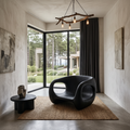 Contemporary Sculptural Chair With Flowing Armrest Design For Living Room - view 4