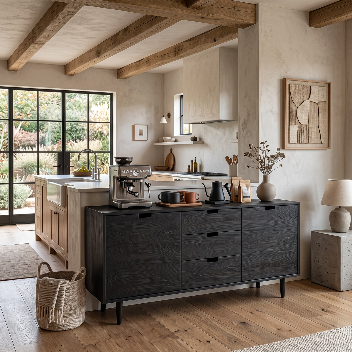 Contemporary Wooden Sideboard For Modern Living Room - view 4