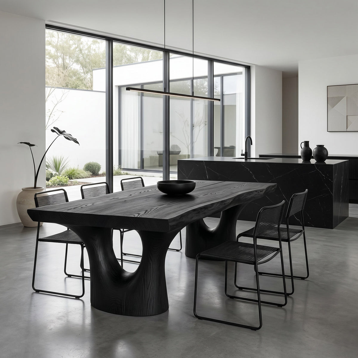 Elegant Sculptural Dining Table For Dining Room - view 4