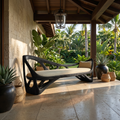 Contemporary Solid Wood Bench Family Room - view 4