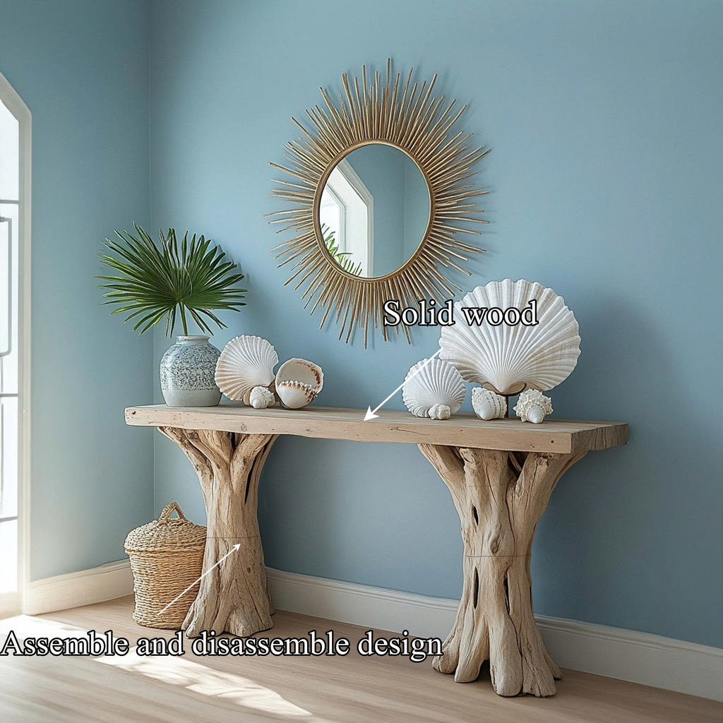 Custom Driftwood Console Table Handmade Rustic Table Nature Gitf