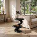 Contemporary Two Tier Side Table Modern Lounge - view 4