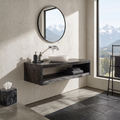 Contemporary Wood Bathroom Cabinet Tropical Villa - view 4