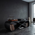 Contemporary Sculptural Wooden Record Player Console For Living Room - view 4