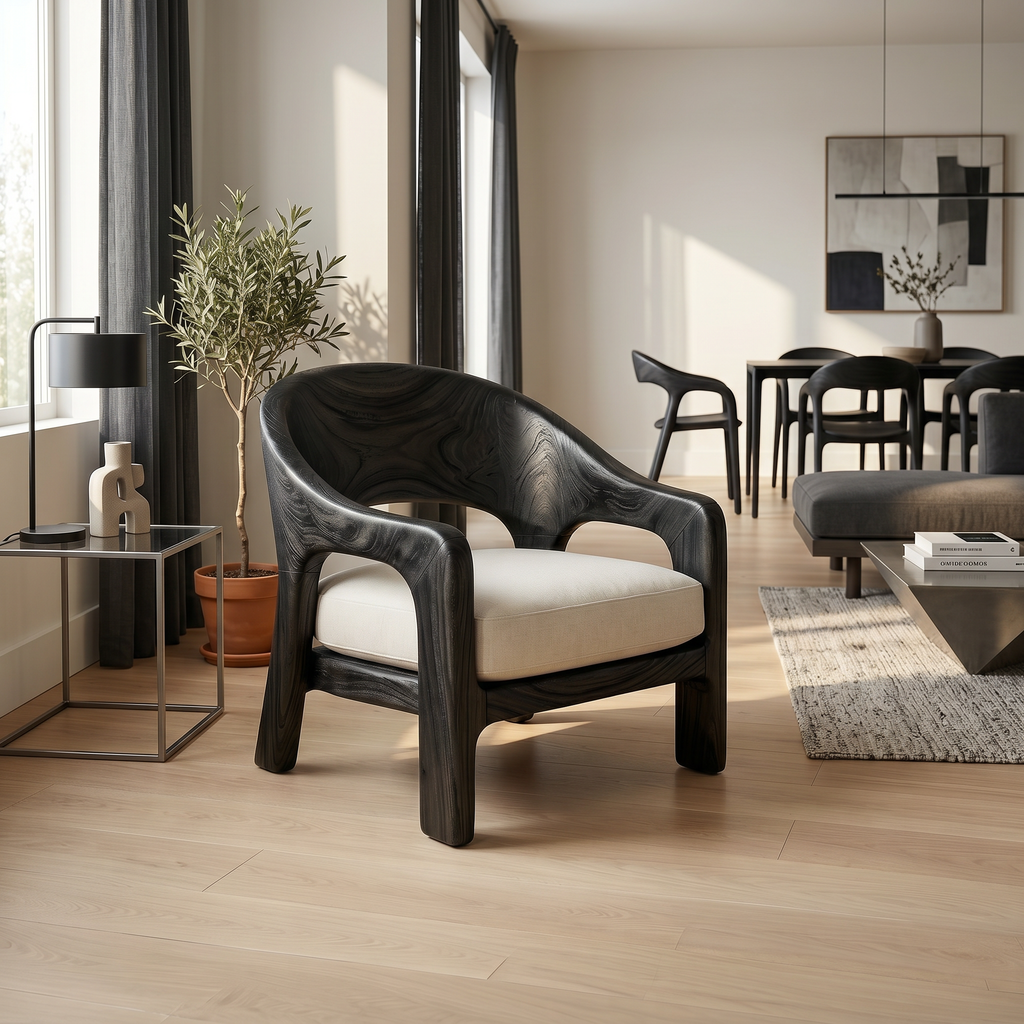 European Contemporary Lounge Chair Luxury Bedroom - view 4