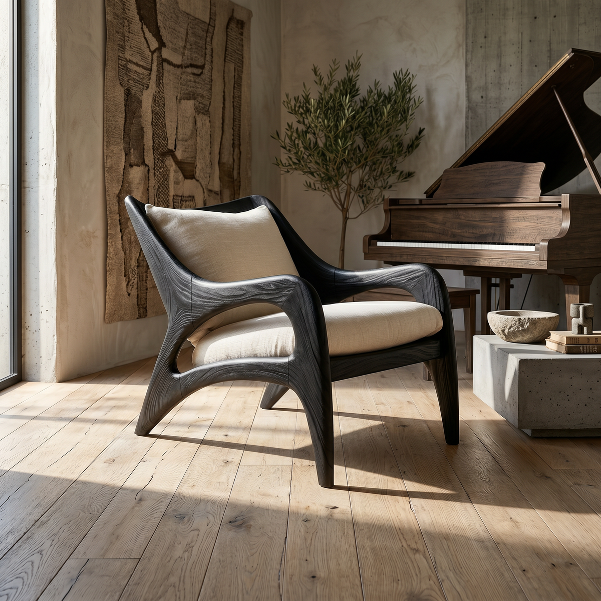 Contemporary Wooden Lounge Chair for Refined Porch Living - view 4