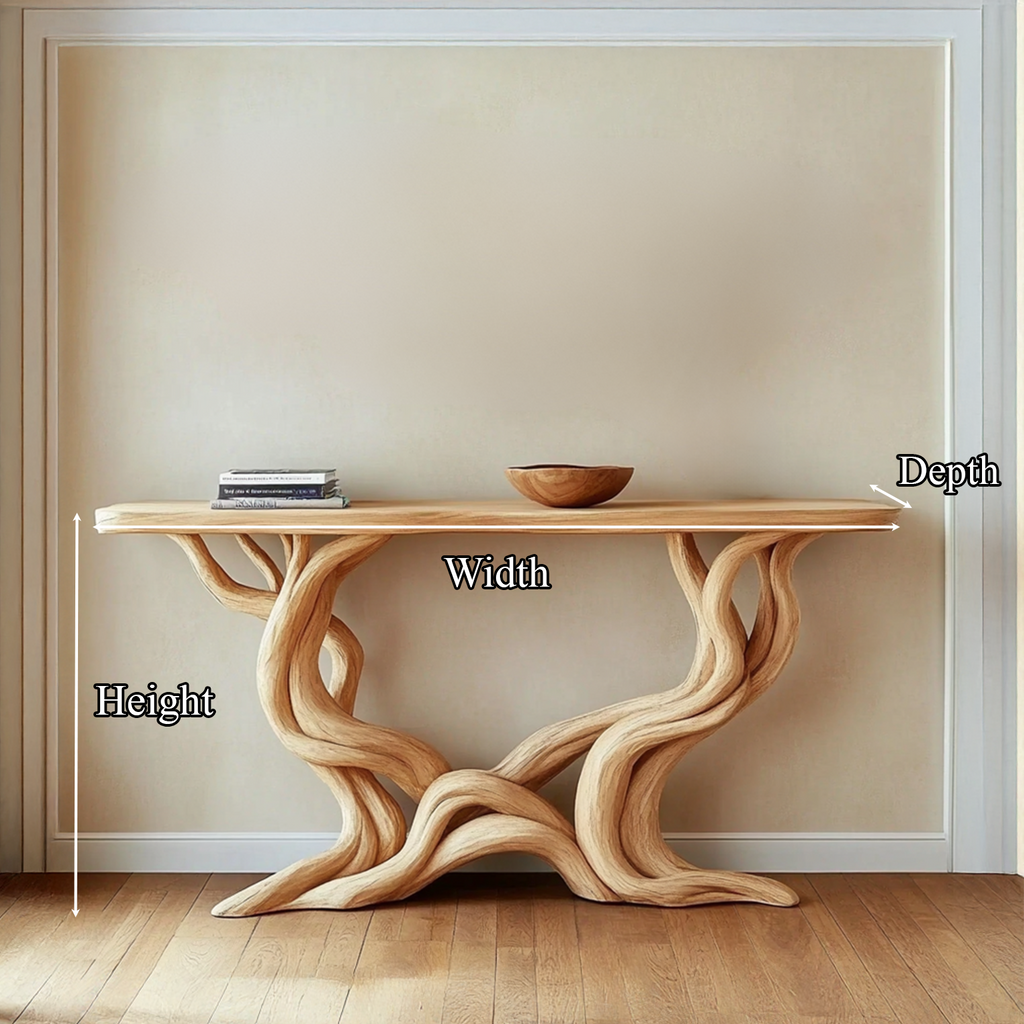 Farmhouse Console Table Solid Wood Handmade Gift - view 5