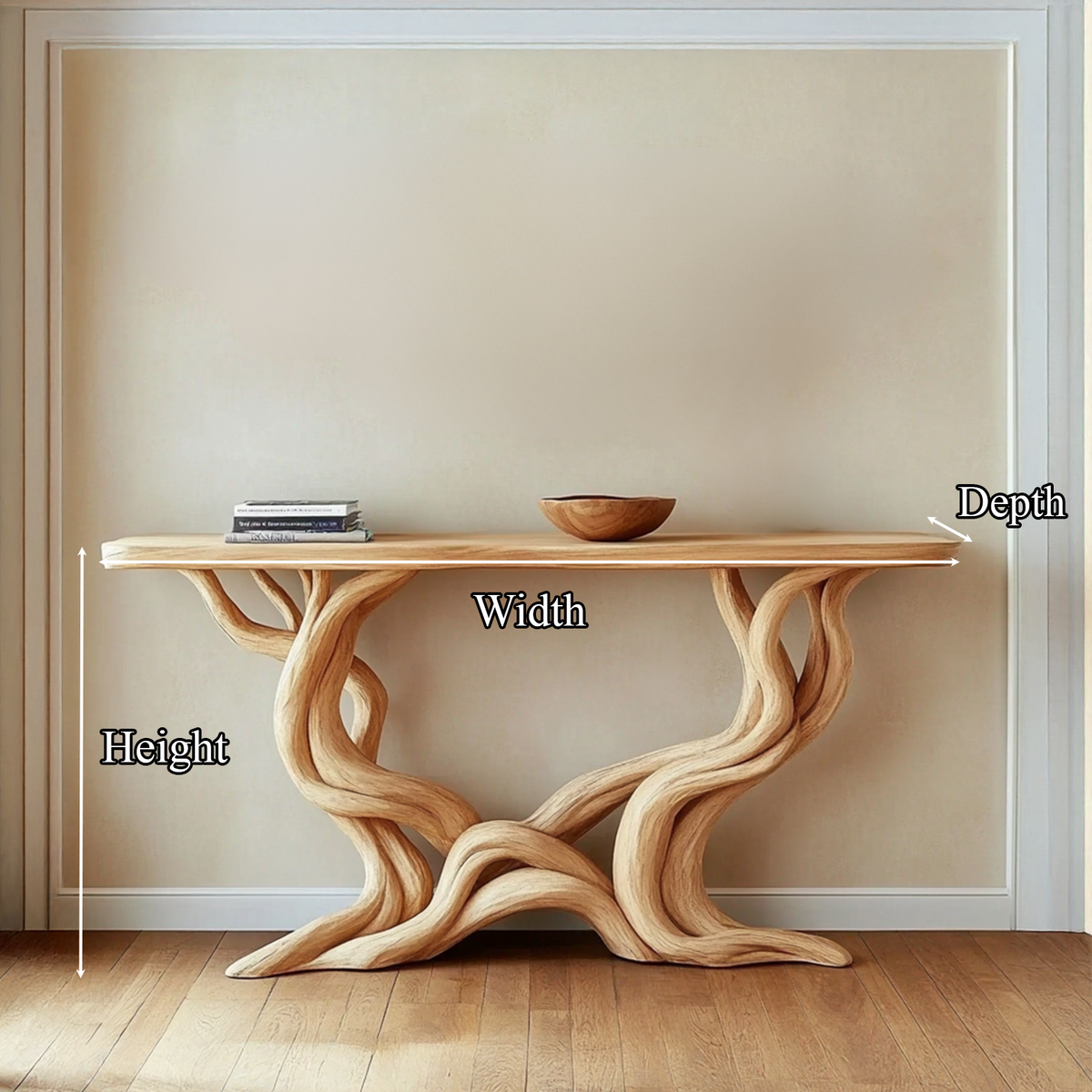 Farmhouse Console Table Solid Wood Handmade Gift - view 5