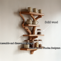Artistic Branch Kitchen Wall Shelf Kitchen Interior Functional Decor