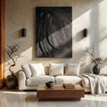 Contemporary Wooden Wall Art With Carved Figure For Living Room - view 4