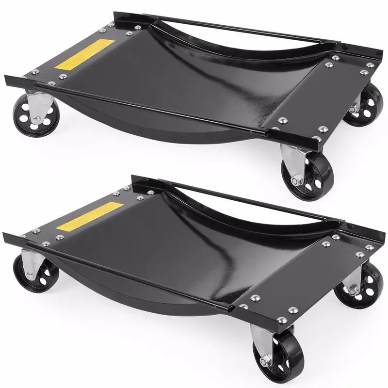 XtremepowerUS Set Of 2 Tire Skates Swivel Moving Wheel Dollies 5.5 in