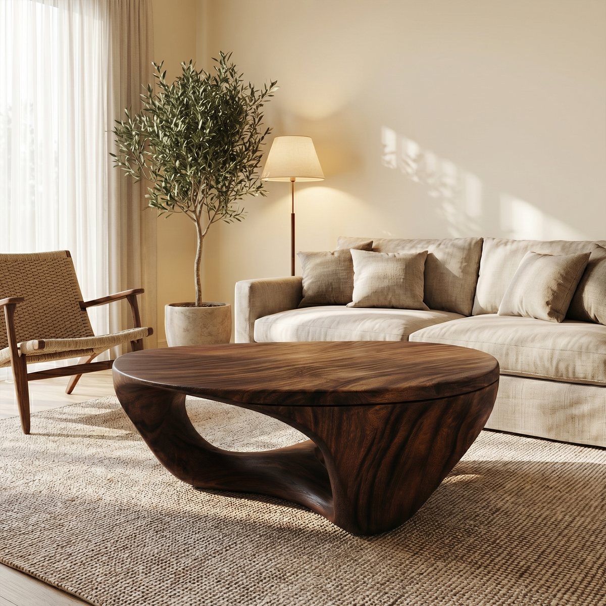 Contemporary Sculptural Coffee Table For Living Room And Lounge - view 7