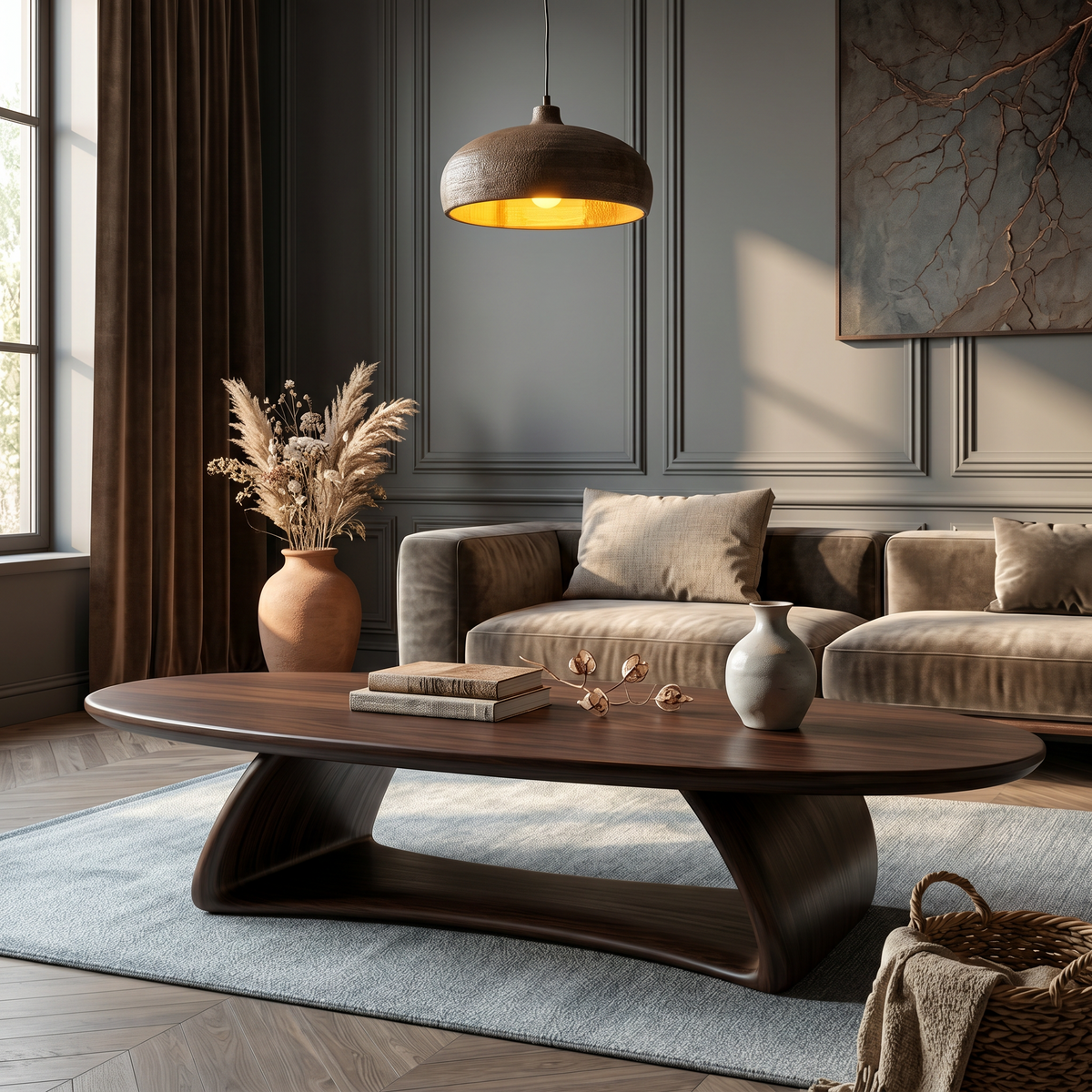 Contemporary Coffee Table With Artistic Sculptural Form For Living Room - view 7
