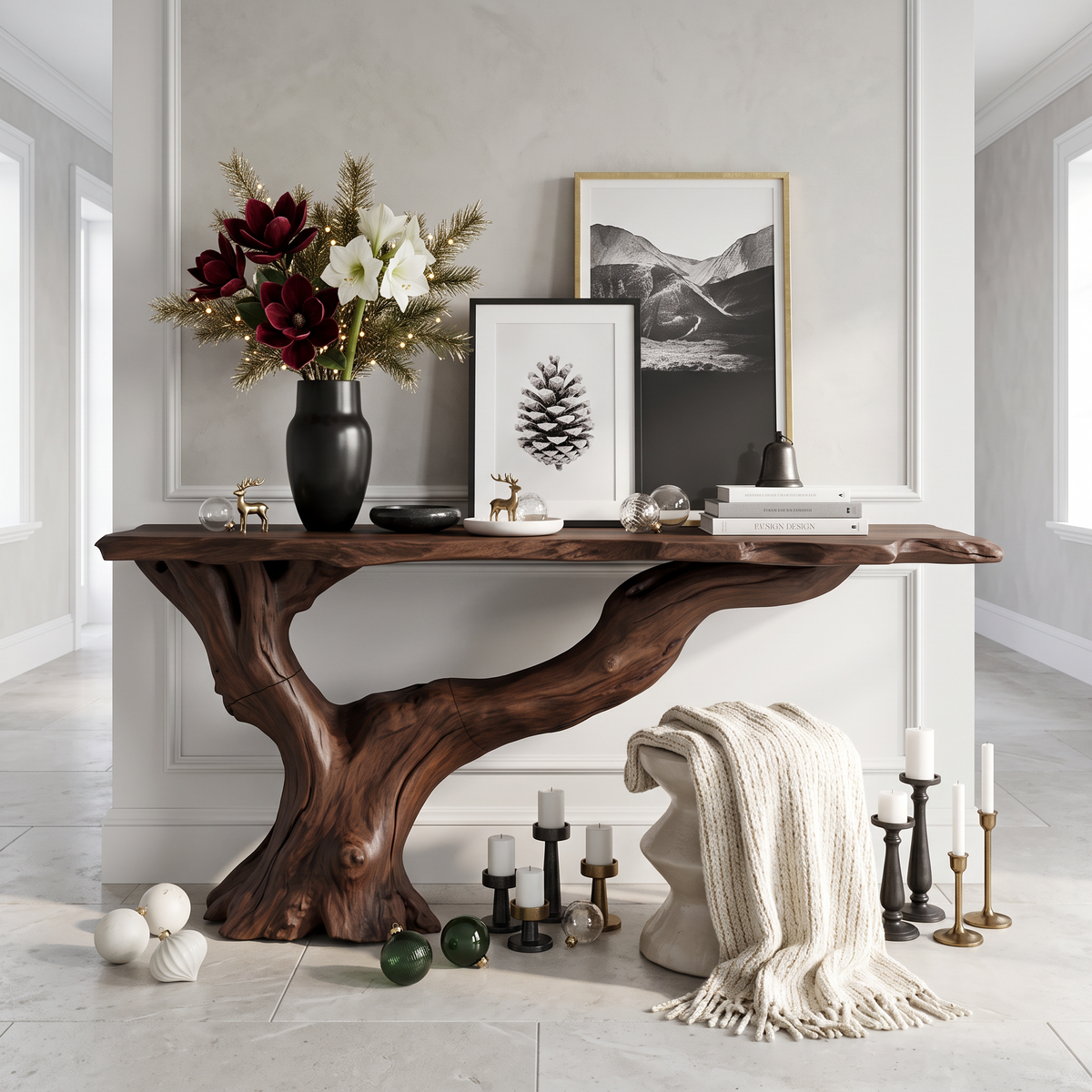 Console Table Solid Wood Farmhouse Entryway Gift - view 7