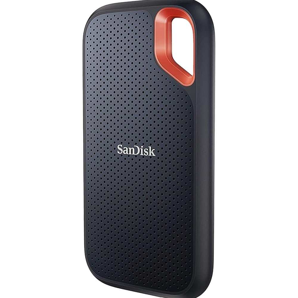 SanDisk 1TB Extreme Portable SSD Up To 1050MB/s, USB-C, USB 3.2 Gen 2, Black - SDSSDE61-1T00-G25