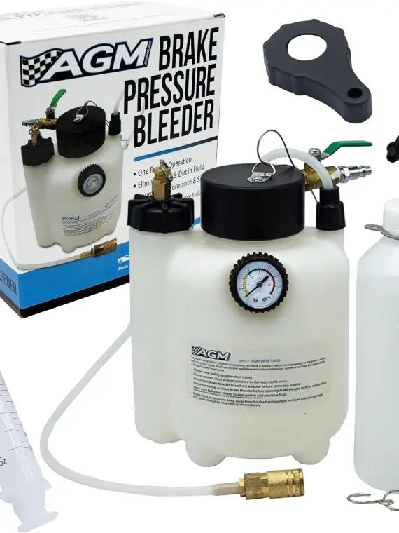 3L Pressure Brake Bleeder Kit With 1L Bottle - Single-Person Use