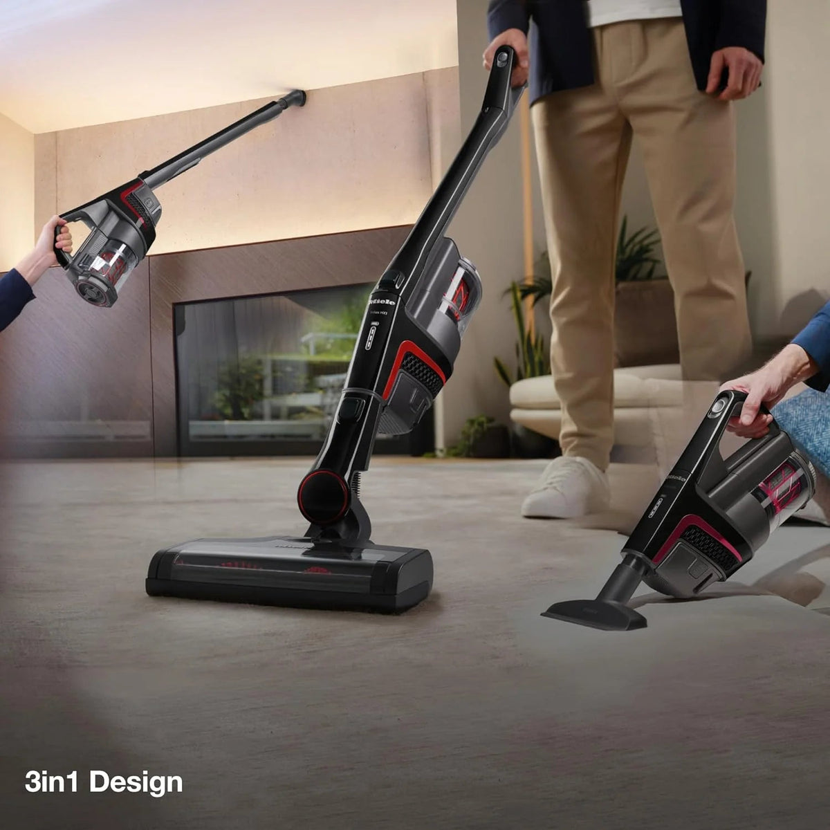 Miele Triflex HX1 Cat & Dog Cordless Bagless Stick Vacuum, Obsidian Black, 0.5 Liters - 11423900