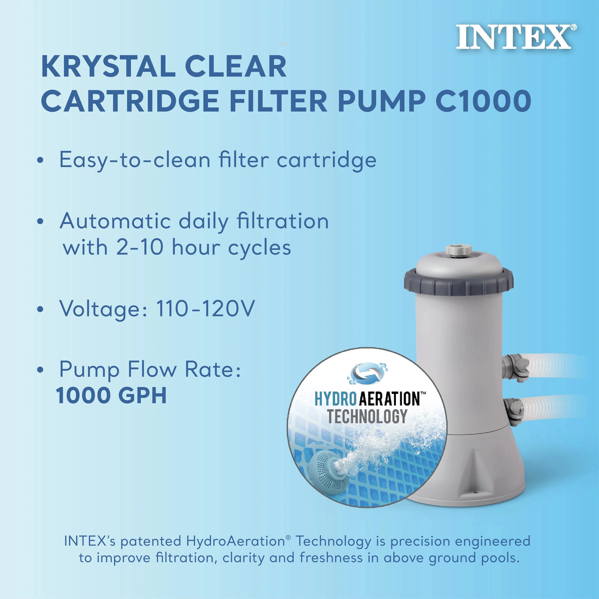 INTEX Easy Set Inflatable Round Pool, 15 ft x 48 in - Filter Pump And Accessories