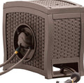 Suncast Aquawinder 125 Wicker Garden Hose Reel - Java
