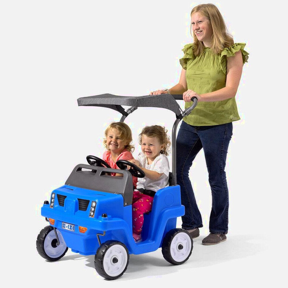 Step2 Side-By-Side Push Around SUV Two-Seater Push Car, Blue - 483399