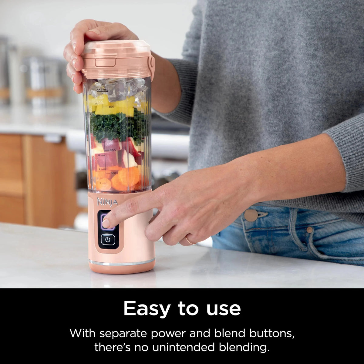 Ninja Blast Portable Personal Blender, Cordless, 18 oz, Metallic Purple - BC151PL