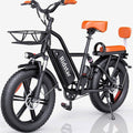 Electric Adult E-Bike 750W 48V 15AH 20in x 4.0 Fat Tire 2 Seater - UL2849