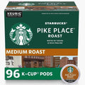 Starbucks Pike Place Roast Medium Coffee K-Cups, 96-Count, 100% Arabica, Keurig Compatible