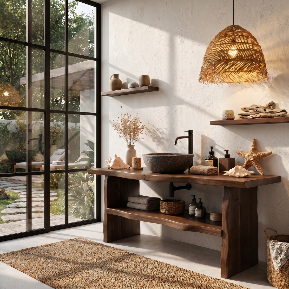 Farmhouse Branch Bathroom Vanity Freestanding Sink Console - view 7