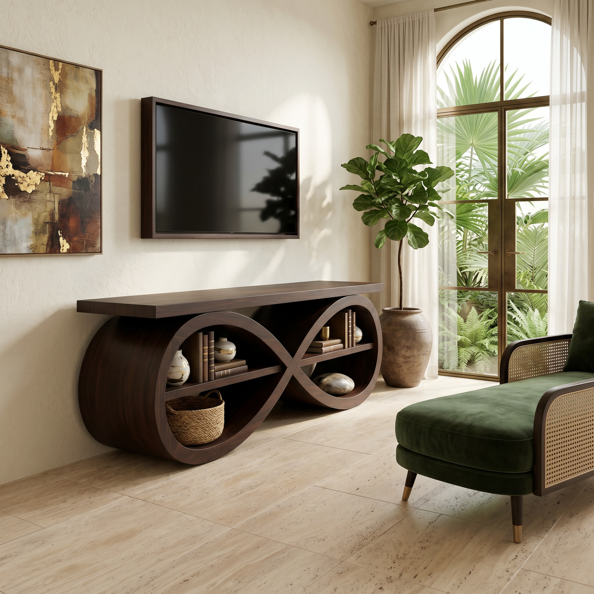 Designer Media Unit Contemporary Home Décor - view 7