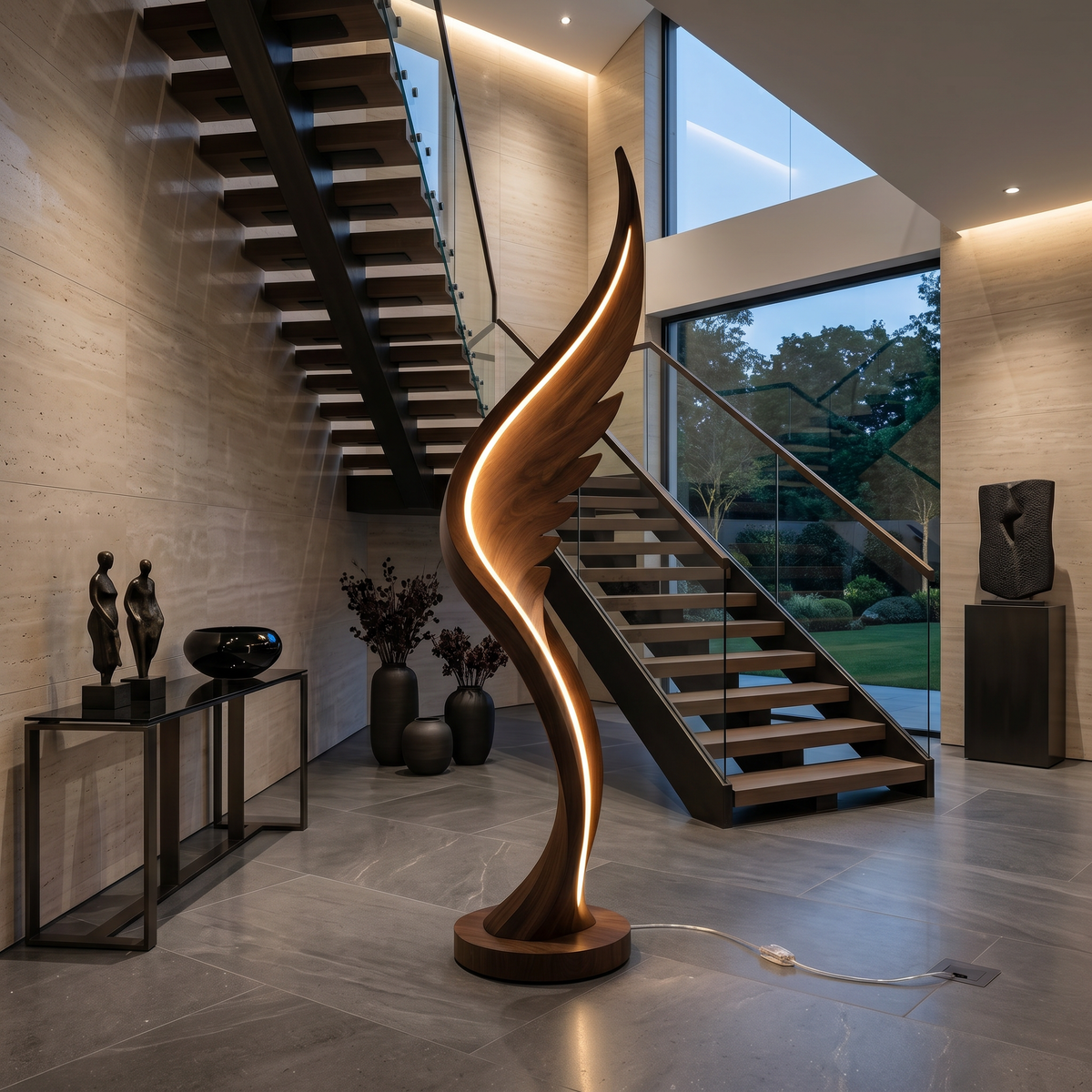 Contemporary Soaring Wing Floor Lamp For Modern Lounge - view 7