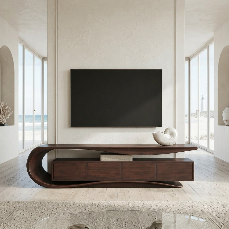 Contemporary Wave TV Console For Living Room - view 7